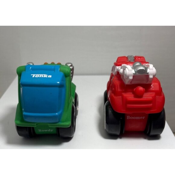 Tonka Chuck and Friends Rowdy Garbage Truck & Boomer Firetruck Mini Toy Set - Picture 3 of 10
